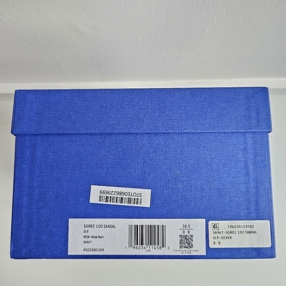 New Stuart Weitzman Soiree 100 Strappy Silver Sandal Heels 8 US Beyoncé Style - Picture 8 of 9